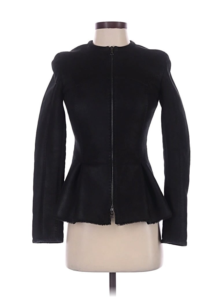 Fendi Leather Jacket, Black