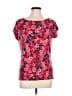 Talbots Floral Pink Short Sleeve T-Shirt Size L - photo 1