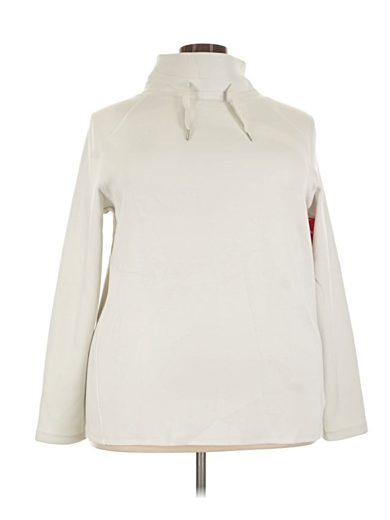Pre-owned Spanx Turtleneck Sweater In Ivory