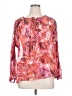 Jennifer Lopez 100% Polyester Pink Long Sleeve Blouse Size XL - photo 1