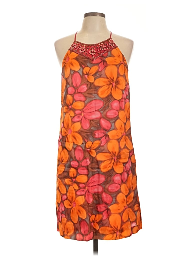 Pre-owned Laundry By Shelli Segal Cocktail Dress In Orange