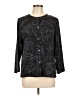 Jaclyn Smith 100% Polyester Black 3/4 Sleeve Blouse Size L - photo 1