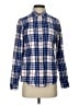 L.L.Bean 100% Cotton Plaid Blue Long Sleeve Button-Down Shirt Size S - photo 1
