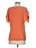 BCBGMAXAZRIA Orange Short Sleeve Blouse Size S - photo 2