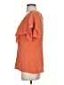 BCBGMAXAZRIA Orange Short Sleeve Blouse Size S - photo 5
