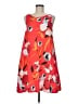 Sigrid Olsen Print Orange Casual Dress Size M - photo 1