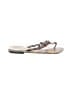 Body Central Silver Flip Flops Size 7 - photo 1