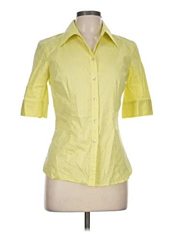Express 3/4 Sleeve Button-Down Shirt (view 1)