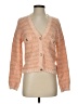 Maje Tweed Orange Cardigan Size Sm (1) - photo 1