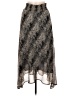 Veronica M. 100% Polyester Paisley Silver Formal Skirt Size M - photo 1