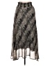 Veronica M. 100% Polyester Paisley Silver Formal Skirt Size M - photo 2