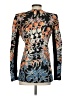 BCBGMAXAZRIA 100% Polyester Floral Blue Blazer Size XS - photo 2