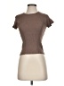 Chaser Brown Short Sleeve Turtleneck Size S - photo 1