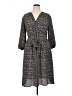 Max Studio Print Gray Casual Dress Size XL - photo 1