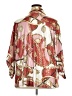 Ashley Stewart Print Red 3/4 Sleeve Blouse Size 26 - 28 Plus - photo 2