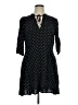 Express 100% Rayon Polka Dots Black Casual Dress Size XL - photo 1
