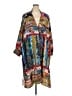 Johnny Was 100% Silk Blue Brown Kimono Size 3X (estimated) - photo 1