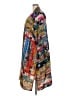 Johnny Was 100% Silk Blue Brown Kimono Size 3X (estimated) - photo 5
