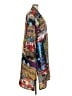 Johnny Was 100% Silk Blue Brown Kimono Size 3X (estimated) - photo 4