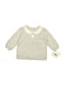Little Me 100% Cotton Hearts Gray Pullover Sweater 3-6 MO / 6 MO - photo 1