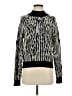 Free People Animal Print Silver Pullover Sweater Size XS - photo 1