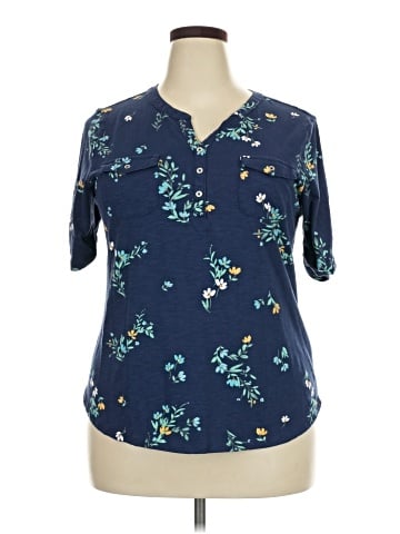 Croft & Barrow Short Sleeve Blouse (view 1)