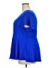 Torrid 100% Polyester Blue Short Sleeve Blouse Size 2X Plus (2) - photo 5
