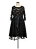 City Chic 100% Polyester Black Cocktail Dress Size 22 Plus (XL) - photo 1