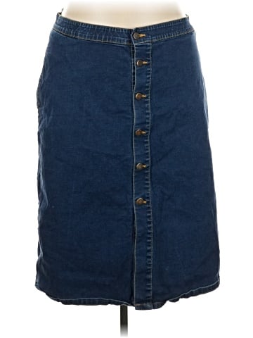 Jessica London Denim Skirt (view 1)