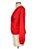 Intermix Red Long Sleeve Silk Top Size 0 - photo 5