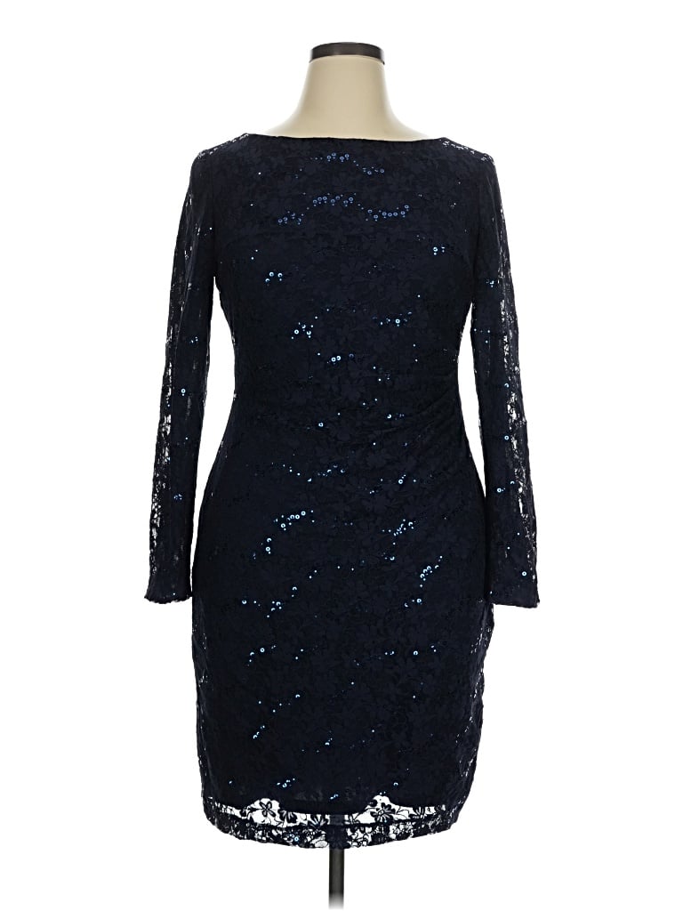 Pre-owned Chaps Cocktail Dress In Blue