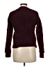 Ann Taylor 100% Polyester Tweed Burgundy Pullover Sweater Size M - photo 2