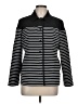 Chico's Stripes Black Jacket Size Lg (2) - photo 1