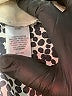 Halogen 100% Polyester Floral Graphic Black Long Sleeve Blouse Size 2X - photo 8