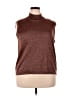 Papillon Brown Sleeveless Top Size 2X - photo 1