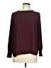 Ann Taylor LOFT 100% Polyester Burgundy Long Sleeve Blouse Size L (petite) - photo 1