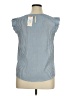 Monteau Blue Short Sleeve Top Size XL - photo 2