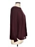 Ann Taylor LOFT 100% Polyester Burgundy Long Sleeve Blouse Size L (petite) - photo 4