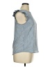 Monteau Blue Short Sleeve Top Size XL - photo 4