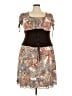 Torrid 100% Polyester Paisley Brown Casual Dress Size 3X Plus (3) - photo 1