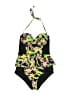 Bongo Floral Green One Piece Swimsuit Size M - photo 1