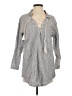 Roxy 100% Cotton Gray Long Sleeve Henley Size XS - photo 1