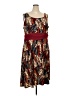Perceptions Burgundy Casual Dress Size 3X - photo 1