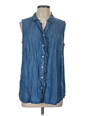 North Style Sleeveless Button-Down Shirt (view 1)