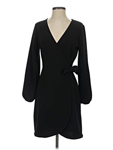 Madewell Texture &amp; Thread Long-Sleeve Side-Tie Dress (view 1)