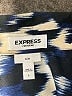 Express 100% Polyester Animal Print Blue Long Sleeve Blouse Size L - photo 7