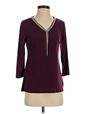 JM Collection 3/4 Sleeve Top (view 1)