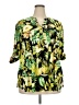 Cocomo Tropical Green 3/4 Sleeve Blouse Size 3X - photo 1