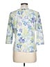 Talbots Blue 3/4 Sleeve Blouse Size L - photo 2