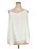 Torrid 100% Polyester Ivory Sleeveless Blouse Size 3X Plus (3) - photo 1